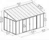 Palram - Canopia aluminiowy zimny ogród zimowy Sanremo Podgląd zdjęcia produktu 17