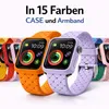 Apple Watch Silikon Armband + Case Bumper Hülle - Für Apple Produktbild-Vorschau 2