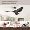 Sofucor Deckenventilator, Gleichstrommotor, drei braune Produktbild-Vorschau 8