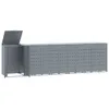 vidaXL Box na odpadky pre 6 ton sivý 414x79x117 cm oceľ Náhľad obrázku produktu 1
