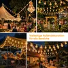 SALCAR 5M Solar Lichterkette Außen Vintage Hanfseil 10 Produktbild-Vorschau 8