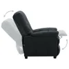 vidaXL Poltrona relax in tessuto grigio scuro Anteprima dell’immagine prodotto 12
