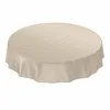Tischdecke Wachstuch Einfarbig Beige Robust Wasserabweisend Produktbild-Vorschau 1
