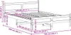 vidaXL Massivholzbett ohne Matratze Weiß 120x200 cm Produktbild-Vorschau 8