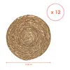Platzdecken aus Seegras und Wasserhyazinthe 38 cm - 12er Produktbild-Vorschau 2