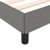vidaXL Cadre de lit sans matelas gris foncé 140x190 cm Voir les images du produit 6