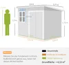 Outsunny Metall Gerätehaus 4,13 m² Geräteschuppen mit Produktbild-Vorschau 3