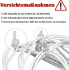 UISEBRT 10m 400 LEDs LED Lichtervorhang Warmweiß mit 8 Produktbild-Vorschau 5