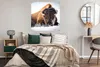 MuchoWow® Poster Amerikanische Bisons im Winter 100x100 cm Produktbild-Vorschau 4