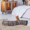 Tunnel pour chat en forme de S, jouet incurvé avec trous et Voir les images du produit 3