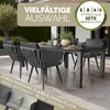 tillvex® Gartenstuhl 6er Set Wetterfest mit Armlehne | Produktbild-Vorschau 5