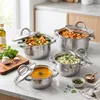 Vilde | Kochtopf Set 4-teilig - mit Glasdeckeln - 1 / 1,75 Produktbild-Vorschau 2