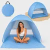 Tenda da Spiaggia Pop Up Automatica 2-3 Persone, Montaggio Anteprima dell’immagine prodotto 1