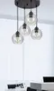 LUXOLAR Pendelleuchte 4-flammig E27 Schwarz Glasschirme Produktbild-Vorschau 4