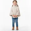 Beiger Kinderponcho für Mädchen – weicher Strick, Produktbild-Vorschau 5