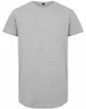 Mivaro Herren T-Shirt extra lang Grau meliert 3XL - Produktbild-Vorschau 3
