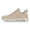 A side view of a beige ECCO GRUUV sneaker. Produktbild-Vorschau