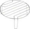 A silver wire rack with a handle, isolated on a white background. Anteprima dell’immagine prodotto