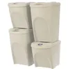 Poubelles- Set de 4 poubelles 120 L Système de tri sélectif Voir les images du produit 5