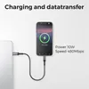 deleyCON 0,30m USB-C auf Micro USB Kabel Ladekabel Produktbild-Vorschau 6