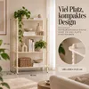Mica Decorations Latty Regal Beige aus Holz mit gedrehten Produktbild-Vorschau 6