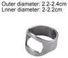 10 Stück Ring-Bierflaschenöffner aus Edelstahl, bunte Produktbild-Vorschau 2