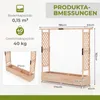 COSTWAY Blumenkasten mit Rankgitter, hängendem Produktbild-Vorschau 3
