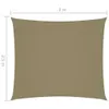 vidaXL Sonnensegel Oxford-Gewebe Rechteckig 2,5x3 m Beige Produktbild-Vorschau 13