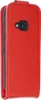 A red flip cover case for a smartphone is shown. Podgląd zdjęcia produktu