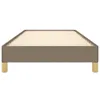 vidaXL Struttura letto senza materasso Taupe 100x200 cm Anteprima dell’immagine prodotto 4