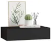 vidaXL Étagère murale à tiroirs noire 40x23,5x10 cm MDF Voir les images du produit 5