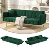 okwish Modernes Zweisitzersofa mit Schlaffunktion,Relaxsofa Produktbild-Vorschau 2