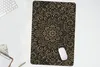 MuchoWow® Mauspad Mousepad Goldenes Muster auf schwarzem Produktbild-Vorschau 5
