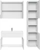 Badplaats Badmöbel Komplettset Paso LED 80 x 40 cm Weiß Produktbild-Vorschau 4