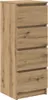 A tall, narrow chest of drawers with five drawers, made of wood-effect material. Produktbild-Vorschau