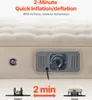 Close-up of an air mattress with an inflation/deflation control panel. Podgląd zdjęcia produktu