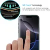A diagram illustrating the layers of a screen protector and a finger touching a smartphone screen. Voir les images du produit