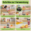 Aigostar - Mixer Smoothie Maker, Edelstahl  Mini Produktbild-Vorschau 8
