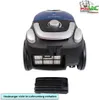 A vacuum cleaner with a detached filter cover shown below it. Produktbild-Vorschau