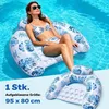 Schwimmsessel Aufblasbar Tropenblatt-Design Pool-Liege, Produktbild-Vorschau 2