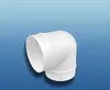 Runder 90° PVC Lüftungsrohrbogen Ø 100 mm für Produktbild-Vorschau 1