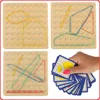 Geoboard geoplan dřevěná skládačka vytvářející tvary pomocí Náhled obrázku produktu 13