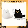 2 Stück Halloween-Kissen in Form einer Geisterkatze, süßes Produktbild-Vorschau 2