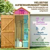 Outsunny tuinkast, tuinhuisje met legplanken, asfalt dak, Productafbeelding-voorbeeld 4