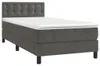 vidaXL Boxspring posteľ s matracom a LED diódou Dark Grey Náhľad obrázku produktu 3