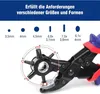 Revolverlochzange Lochzange Leder Gürtel Puncher 255 MM - 6 Produktbild-Vorschau 6