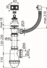 Alcadrain Spülbeckensiphon mit einem Edelstahlgitter DN 70 Produktbild-Vorschau 2