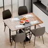 Mondeer Table de cuisine pliante avec 2 étagères et Voir les images du produit 2