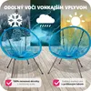 sada 2 záhradných stoličiek Santana Retro dizajn v štýle Náhľad obrázku produktu 8
