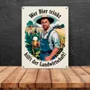 Wer Bier trinkt hilft der Landwirtschaft Metallschild in Produktbild-Vorschau 4